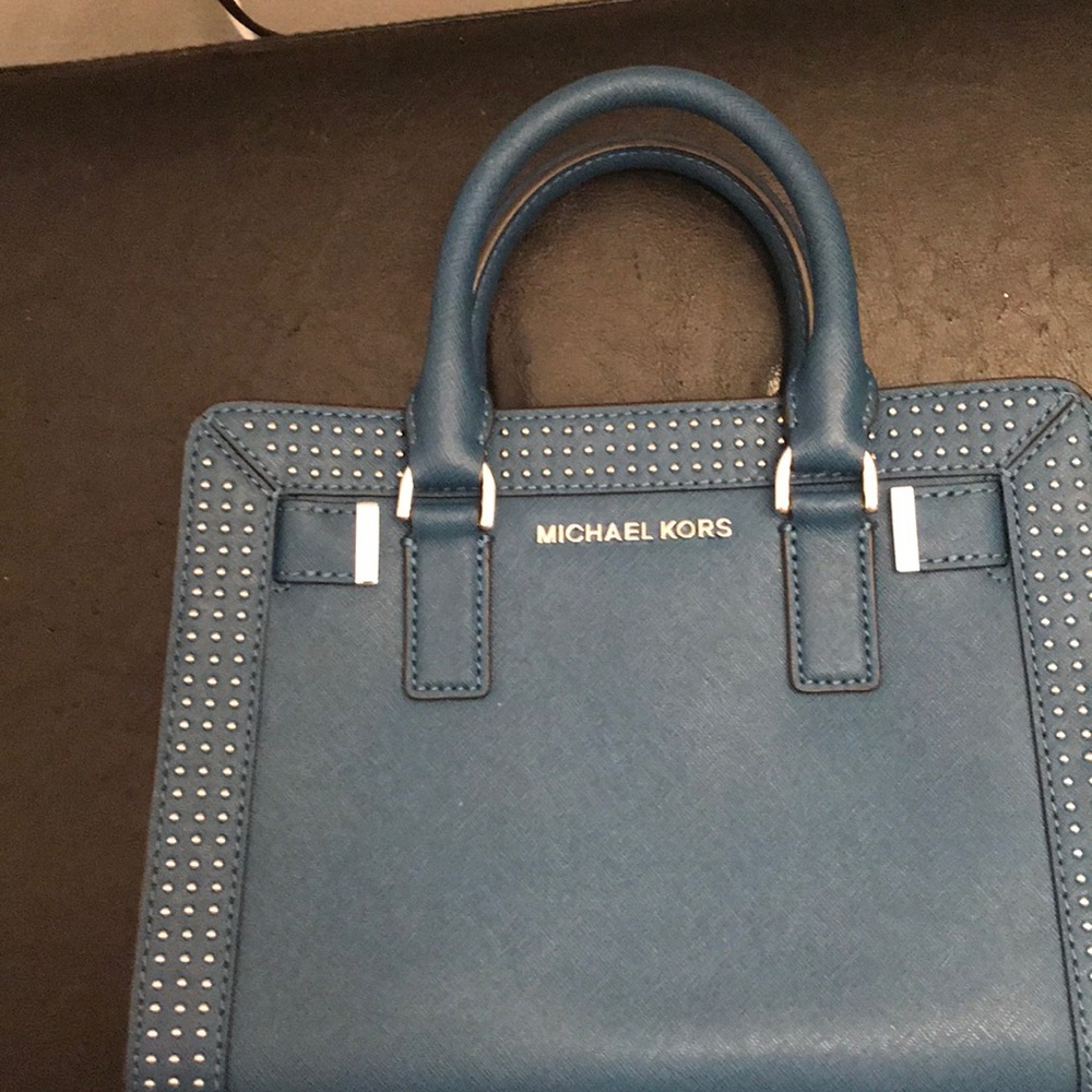 Micheal Kors blue mini tote